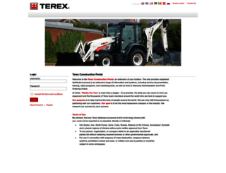 constructionsupport.terex.com screenshot