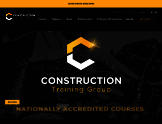 constructiontraininggroup.com.au screenshot