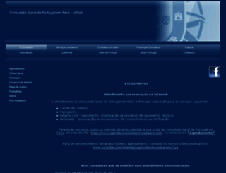 consuladoportugalparis.com screenshot