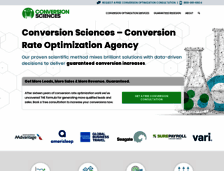 consult.conversionsciences.com screenshot