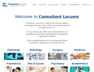 consultantlocums.com screenshot