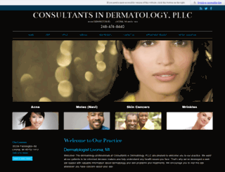 consultantsinderm.com screenshot