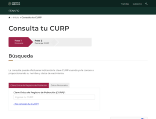 consultas.curp.gob.mx screenshot