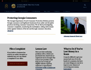 consumer.georgia.gov screenshot