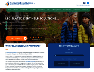 consumerdebtadvice.ca screenshot
