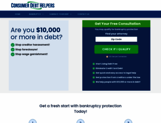 consumerdebthelpers.com screenshot