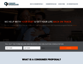 consumerproposals.com screenshot