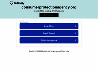 consumerprotectionagency.org screenshot