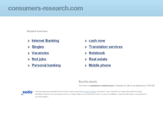 consumers-research.com screenshot