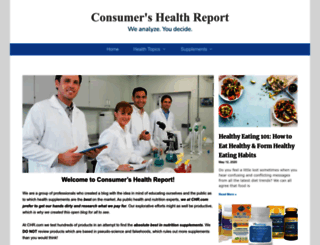 consumershealthreport.com screenshot
