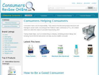 consumersreviewonline.com screenshot