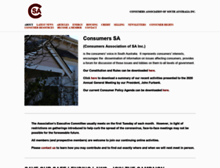 consumerssa.com screenshot