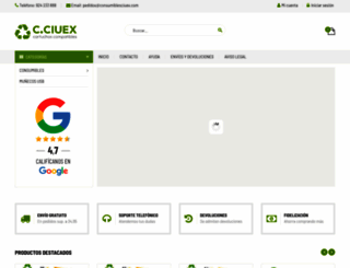 consumiblesciuex.com screenshot