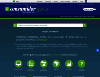 consumidor.gov.br screenshot