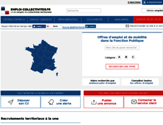contact-emploi-collectivites.fr screenshot
