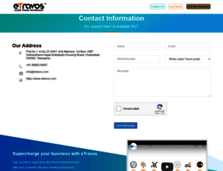 contact.etravos.com screenshot