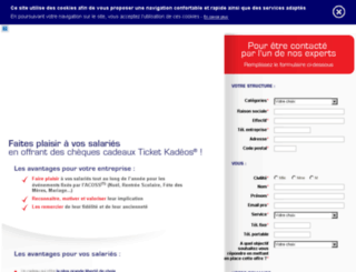 contact.ticket-kadeos.fr screenshot