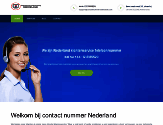 contactnummernederlands.com screenshot
