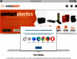 contactplastics.co.za screenshot