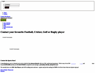 contacttheplayers.com screenshot