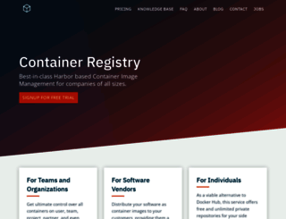 container-registry.com screenshot
