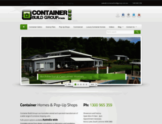 containerbuildgroup.com.au screenshot