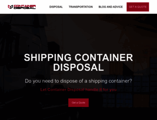 containerdisposal.co.uk screenshot