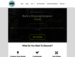 containerhomeplans.org screenshot