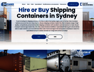 containeroptions.com.au screenshot
