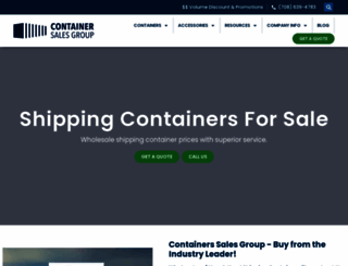 containersalesgroup.com screenshot