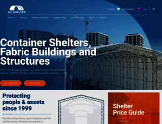 containershelters.com.au screenshot