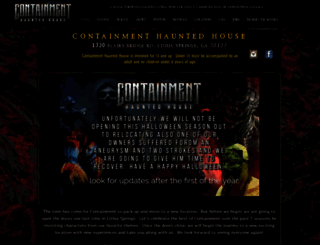 containmenthauntedhouse.com screenshot