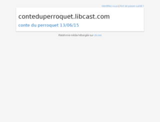 conteduperroquet.libcast.com screenshot