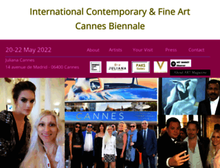 contemporaryartcannesbiennale.com screenshot