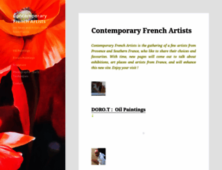 contemporaryfrenchartists.com screenshot