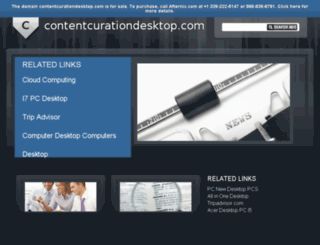 contentcurationdesktop.com screenshot