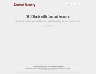 contentfoundry.net screenshot