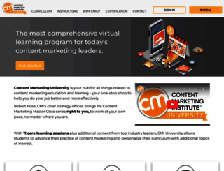contentmarketinguniversity.com screenshot