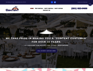 contentpartyrentals.com screenshot