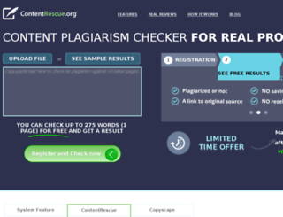 contentplagiarismchecker.com screenshot