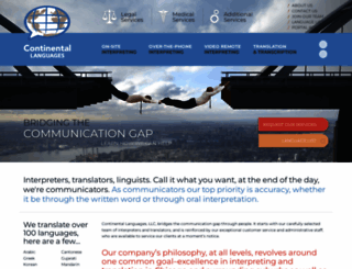 continental-languages.com screenshot