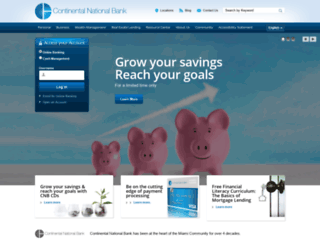 continentalbank.com screenshot