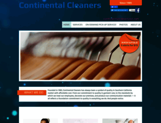 continentalcleanersonline.com screenshot