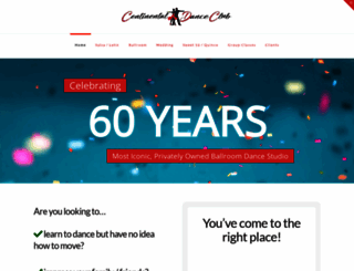continentaldanceclub.com screenshot