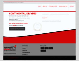 continentaldriving.com screenshot