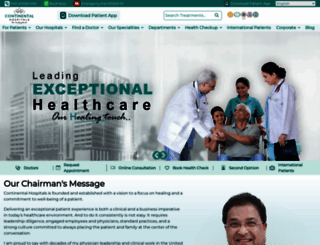 continentalhospitals.com screenshot