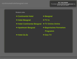 continentalhotelbeograd.com screenshot