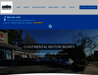 continentalmotorworks.com screenshot