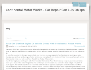 continentalmotorworks.webs.com screenshot
