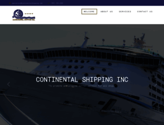 continentalshipping.com screenshot